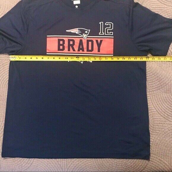 3/$20 NFL Patriots Tom Brady Men's XL 100% Polyester Team Apparel Shirt TX3 Cool - Picture 6 of 7